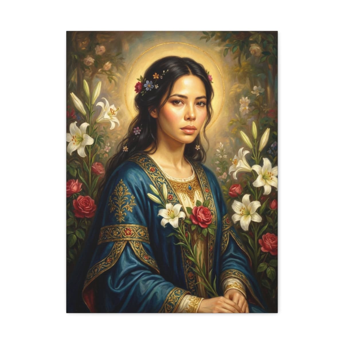 Custom saint canvas print